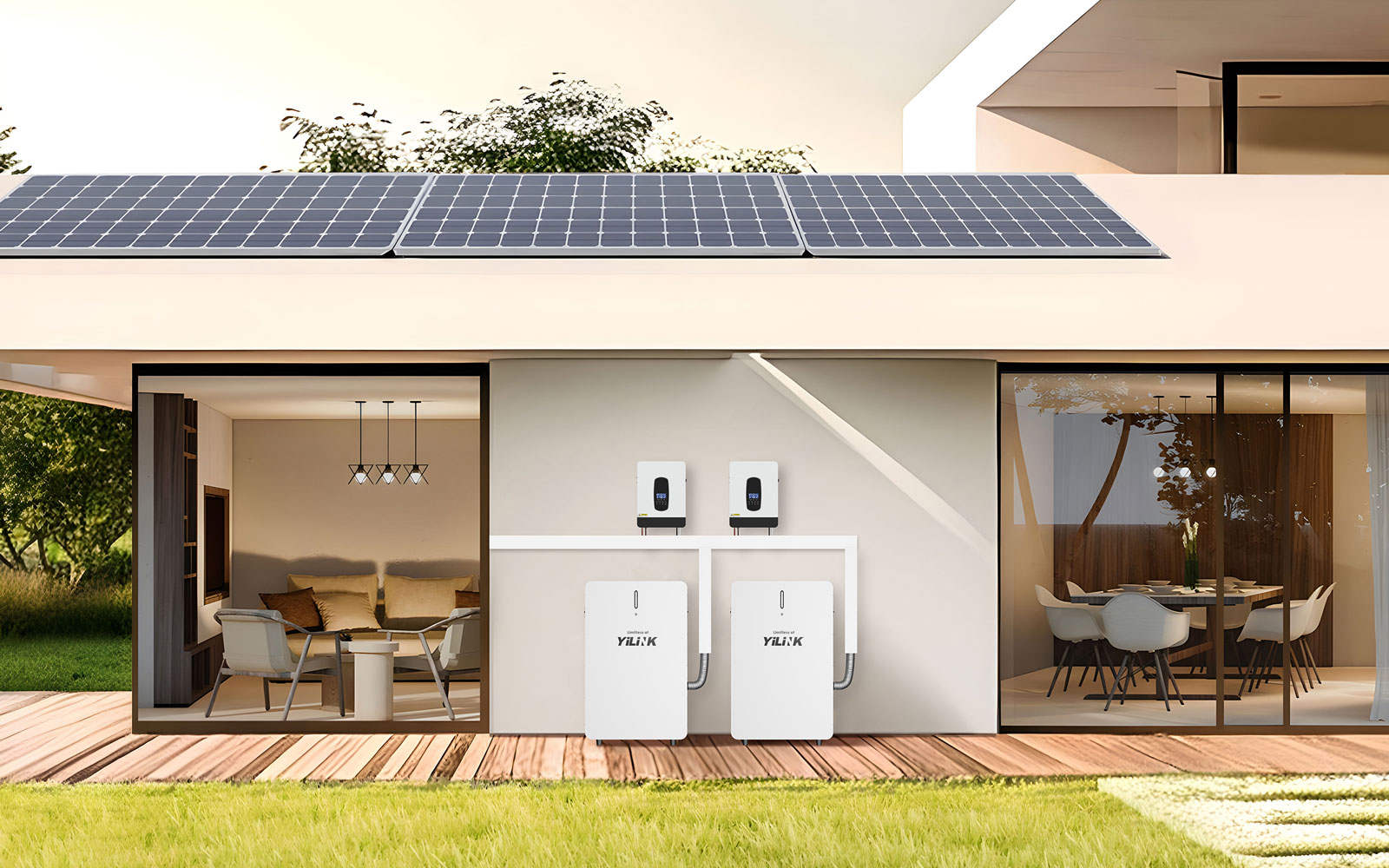 Powerwall Battery 48V300Ah 15kWh LifePO4 Lithium Battery YILINK iPower 